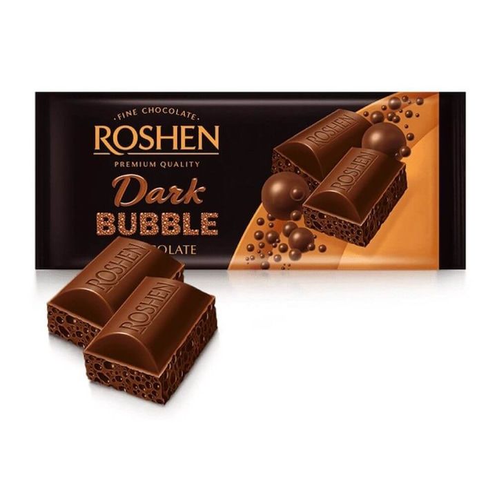 ROSHEN Dark Bubble Étcsokoládé 80g ROSHEN Dark Bubble Étcsokoládé 80g