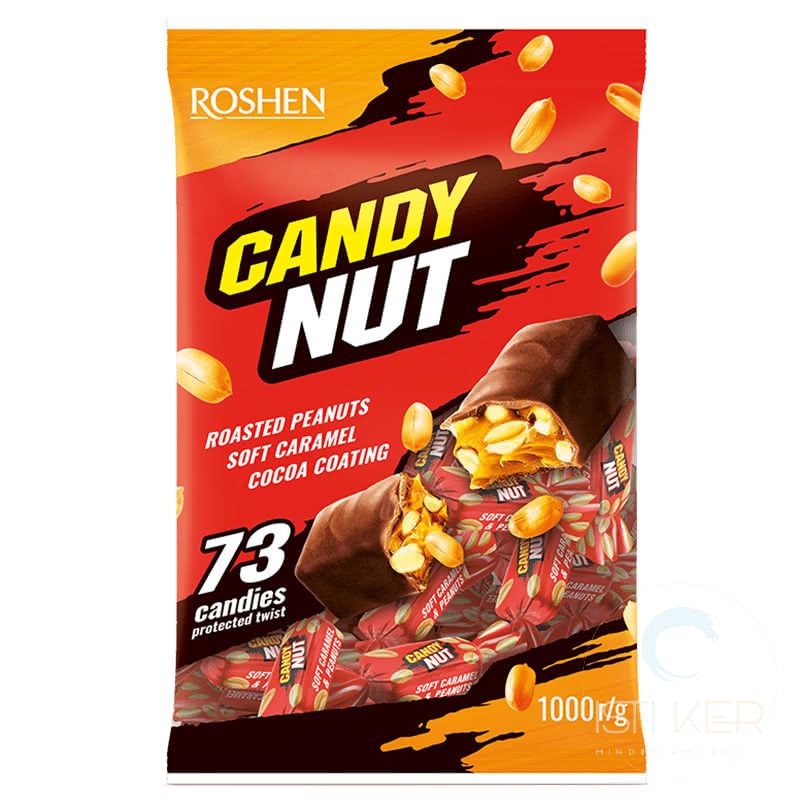 ROSHEN Candy Nut Mogyorós Karamella csokoládé bevonattal 1kg ROSHEN Candy Nut Mogyorós Karamella csokoládé bevonattal 1kg