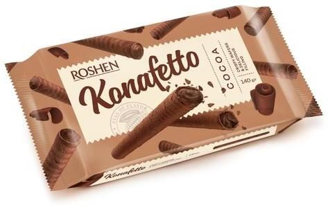 ROSHEN KONAFETTO kakaókrémes ostyarúd 140g ROSHEN KONAFETTO kakaókrémes ostyarúd 140g
