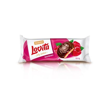 ROSHEN Lovita Piskótatallér Málnás ízesítésű 135g ROSHEN Lovita Piskótatallér Málnás ízesítésű 135g