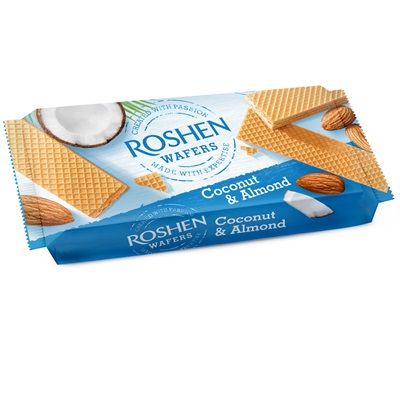 ROSHEN Wafers Kókuszos és Mandulás ostya 216g