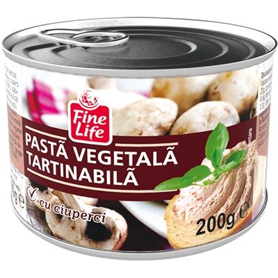 Fine Life kenhető zöldségpüré gombával 200g Fine Life kenhető zöldségpüré gombával 200g
