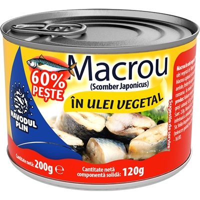NAVODUL PLIN Makréla növényi olajban 200 g
